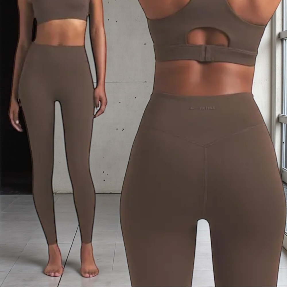 NikeSKIMS 29” Leggings Dark Sepia | S | NWT 🔥 Limited Drop